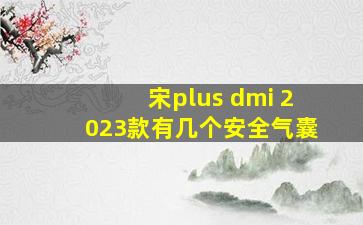 宋plus dmi 2023款有几个安全气囊